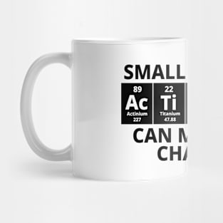 Small Periodic Actions Can Make Big Changes Mug